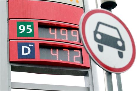 Lentelė su degalų kainomis ir jų sudėtimi