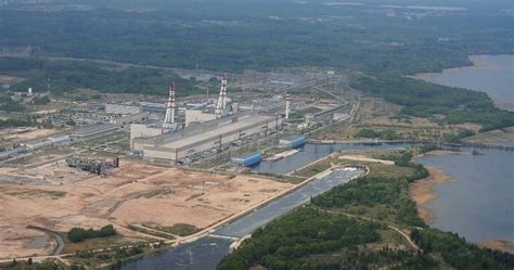 Istorinė nuotrauka Ignalinos atominės elektrinės statybos metu