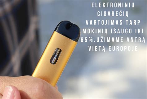 Vaizdinė medžiaga apie elektroninių cigarečių žalą