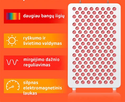 Infraraudonųjų spindulių terapijos prietaisų įvairovė