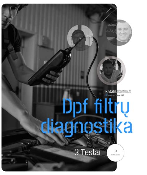 DPF filtro diagnostika ir priežiūra