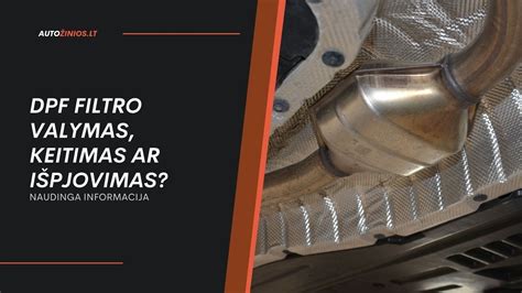 DPF filtro valymo įranga