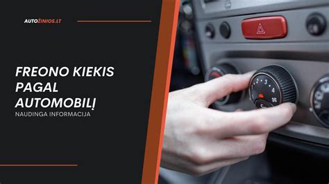 Procesas freono papildymo automobiliui