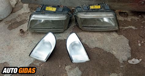 Opel Vectra B priekinių žibintų tipai