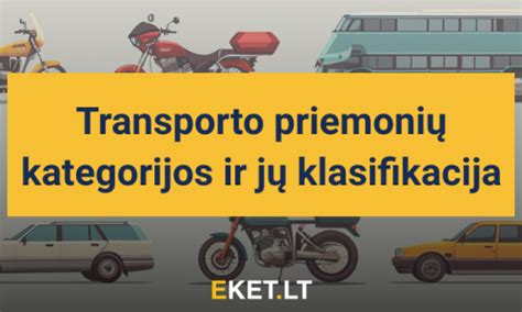 Lentelė su transporto priemonių kategorijomis ir minimaliu amžiumi