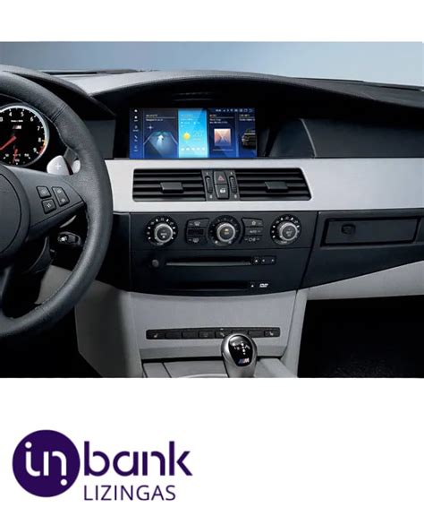 BMW E60 interjeras su navigacija