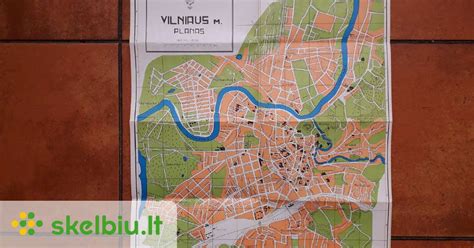 Vilniaus miesto schema su pažymėtomis avarijų vietomis