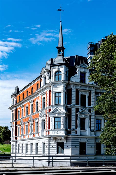 Istorijų namų pastato fasadas