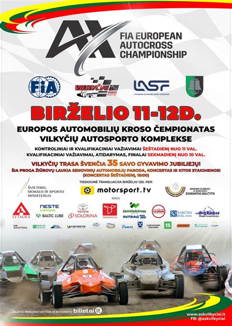 Europos Autokroso Čempionato trasos žemėlapis