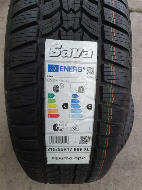 SAVA Eskimo HP2 padangos profilio schema su žymėjimais
