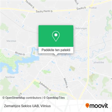 Žemėlapis su Rsd Auto Uab parduotuvės lokacija Šakiuose