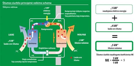 Slapuku veikimo schema
