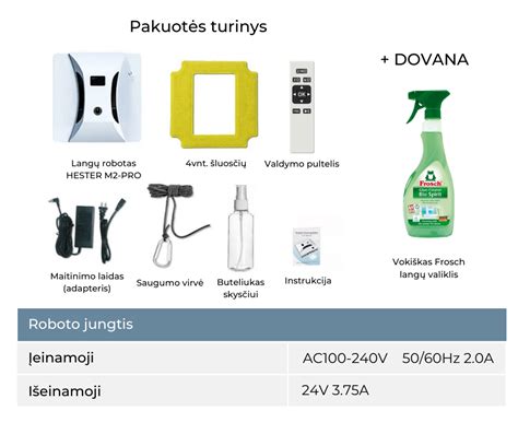 Schematinis langų valymo roboto veikimo principas