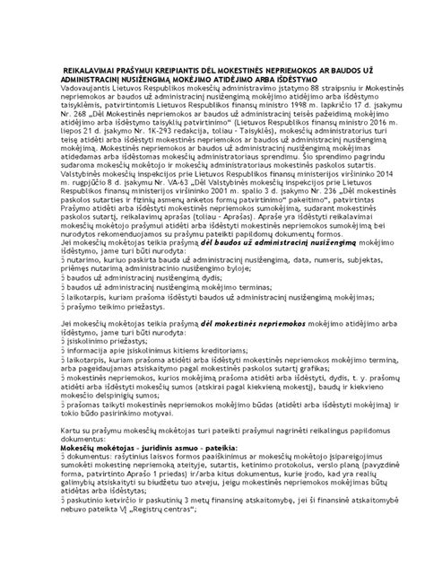 Schema kaip apmokėti baudą už administracinį nusižengimą