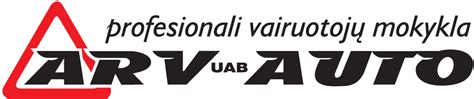 Vairavimo mokyklos ARV AUTO logotipas