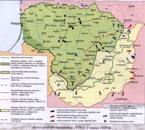Lietuvos ir Lenkijos pasienio žemėlapis tarpukariu