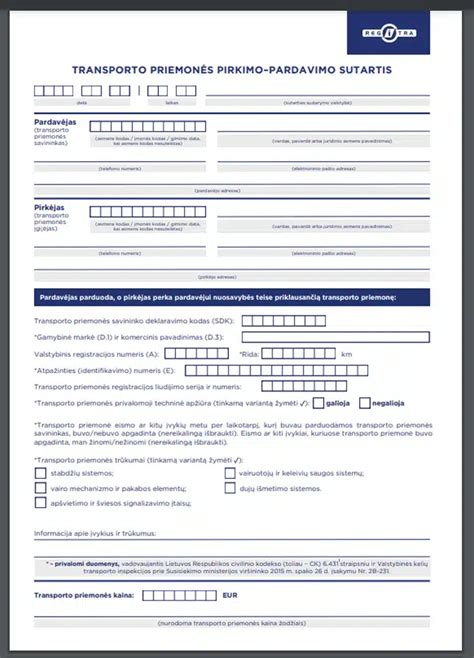 naudoto automobilio pirkimo-pardavimo sutartis
