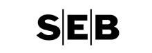 SEB banko logotipas ir banko paslaugų piktogramos