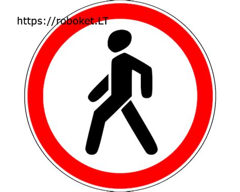 Kelio ženklas, nurodantis pėsčiųjų taką