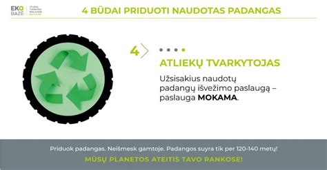Schema, kaip perdirbamos padangos ir kur jos panaudojamos
