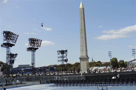Žurnalistai Paryžiaus olimpinių žaidynių stadione