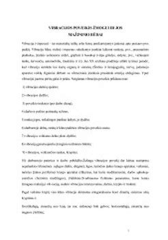 Vibracijos poveikis automobilio detalėms