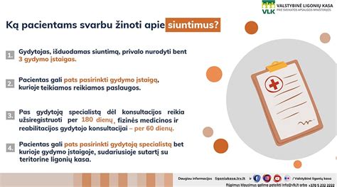 Schema, kaip gauti gydytojo siuntimą pas specialistą