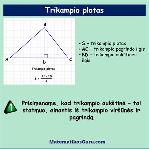 Schematinis trikampio atšvaito su matmenimis vaizdas