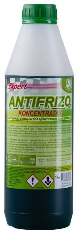 Antifrizo nuotėkio požymiai automobilyje