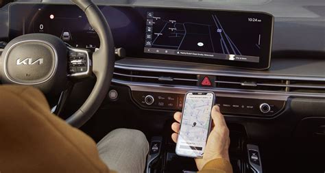 Kia Connect programėlės sąsaja telefone