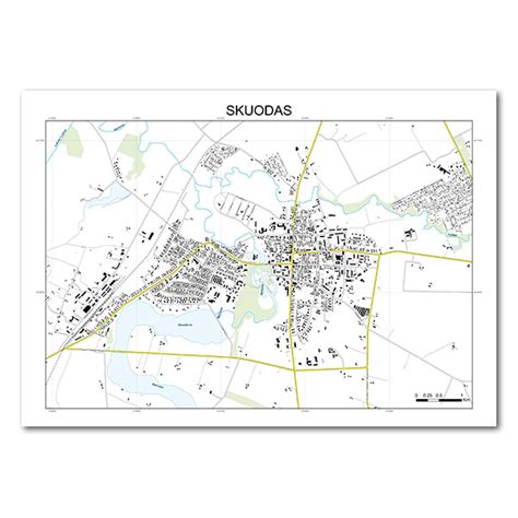 Žemėlapis su Skuodo autolaužyno lokacija