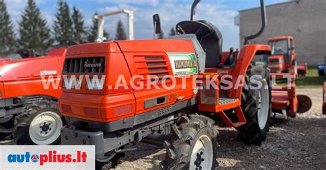 Japoniškų mini traktorių asortimentas