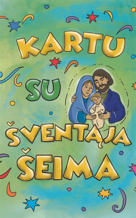 Šeima piešia lapę kartu