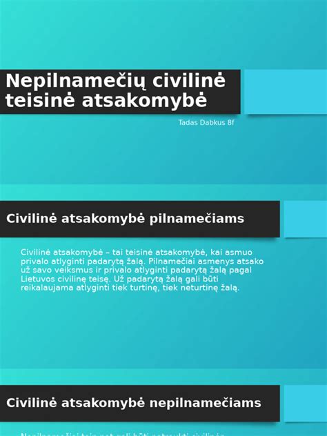 Nepilnamečių teisinė atsakomybė