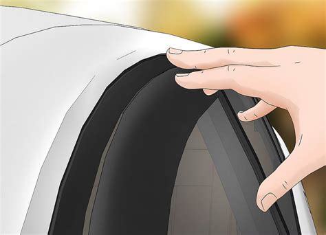 Vėjo deflektorių montavimas ant automobilio durų