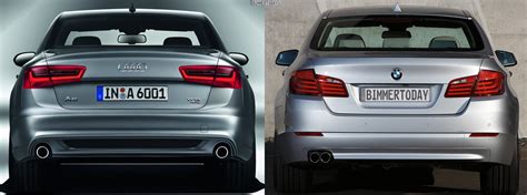 BMW F10 ir Audi A6 dizainas
