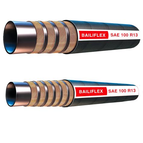 Nuotrauka, iliustruojanti SAE 100 R13 žarnos naudojimą sunkiųjų statybos mašinų hidraulinėje sistemoje