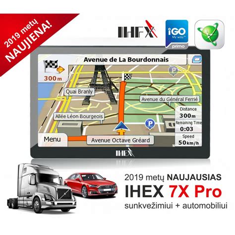 Ekranas su navigacijos ir muzikos programomis