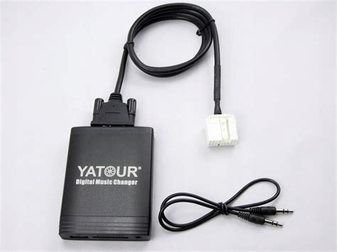 Yatour adapterio USB ir SD kortelių jungtys