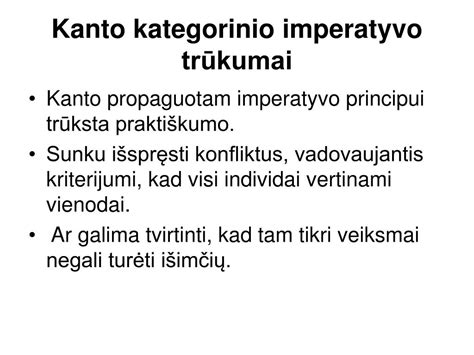 Kategorinio imperatyvo iliustracija