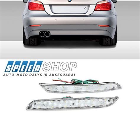 BMW E60 galinio bamperio atšvaitai