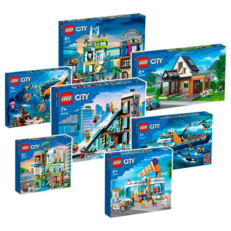 Įvairūs LEGO City modeliai