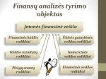 Grafikas su įmonės finansinių rodiklių analize