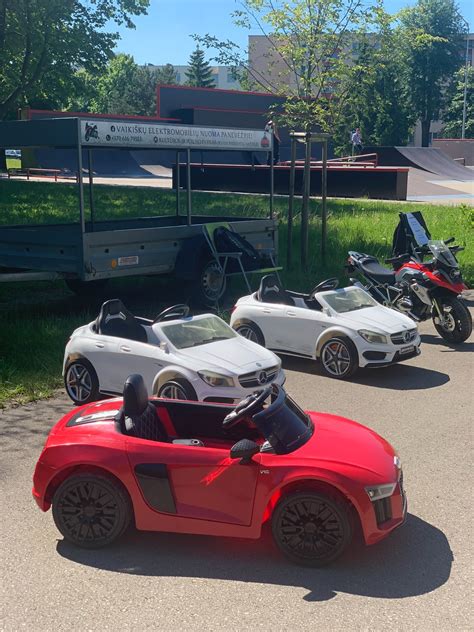 Įvairūs vaikiškų elektromobilių tipai