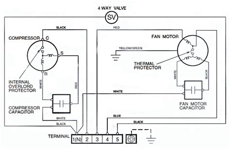 Oro kondicionieriaus kompresoriaus schema