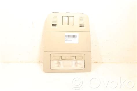 Schematinis Opel Insignia salono apšvietimo elementų išdėstymas