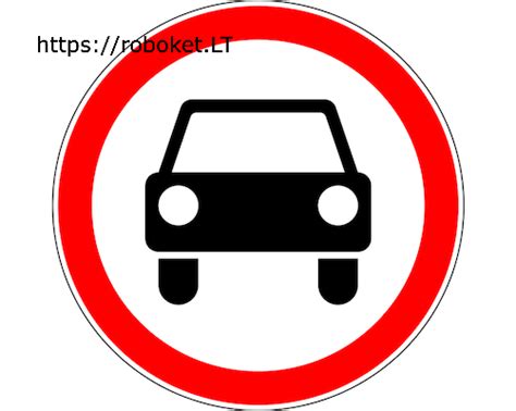 Skirtingi draudžiamieji kelio ženklai