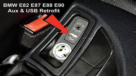 BMW E90 USB lizdo pavyzdys