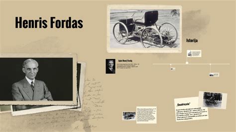 Henris Fordas su pirmuoju automobiliu - Kvadriciklu