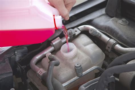 schematinis antifrizo pildymas į automobilio aušinimo sistemą